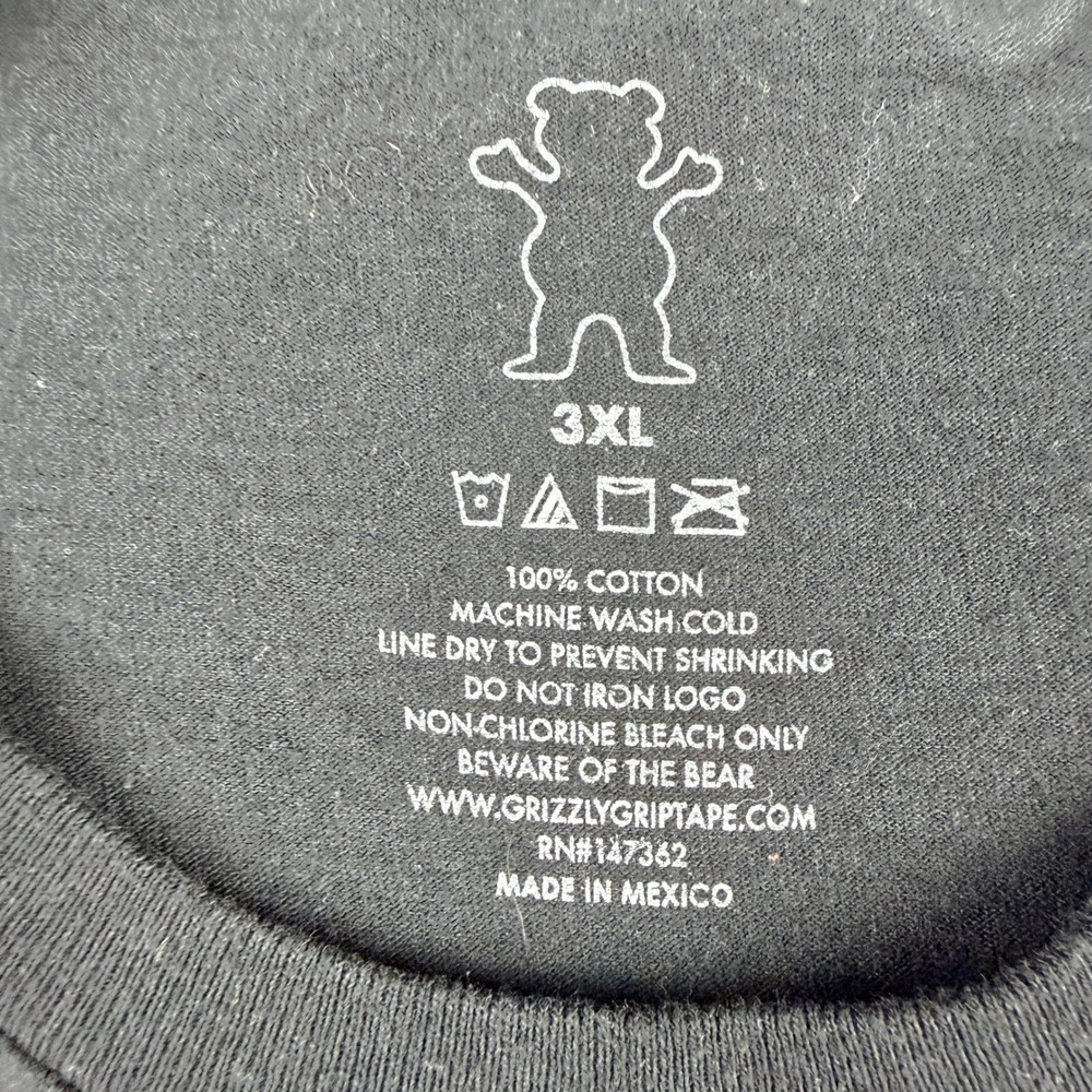 Grizzly Griptape The Great Grizzly Outdoor Exploration Graphic T-Shirt Black 3xl View 3